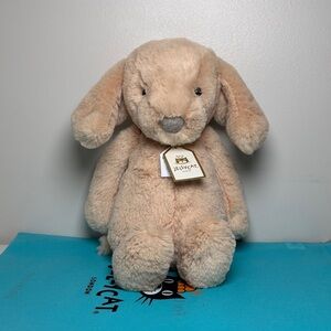 Jellycat BASHFUL LUXE PUPPY ORLANDO - Medium 12" Authentic NWT W./Dust Bag